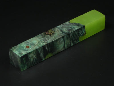 Green / Green Hybrid Pen Blank