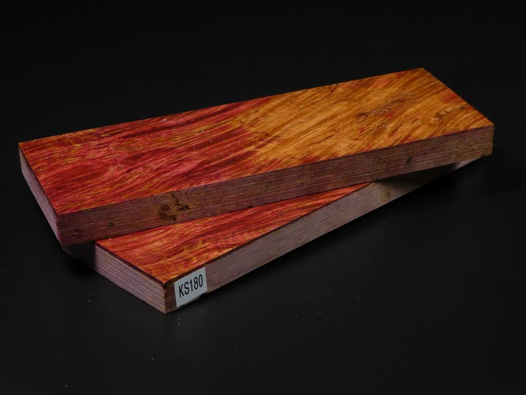 Violet & Natural Stabilized Knife Maple Knife Scales