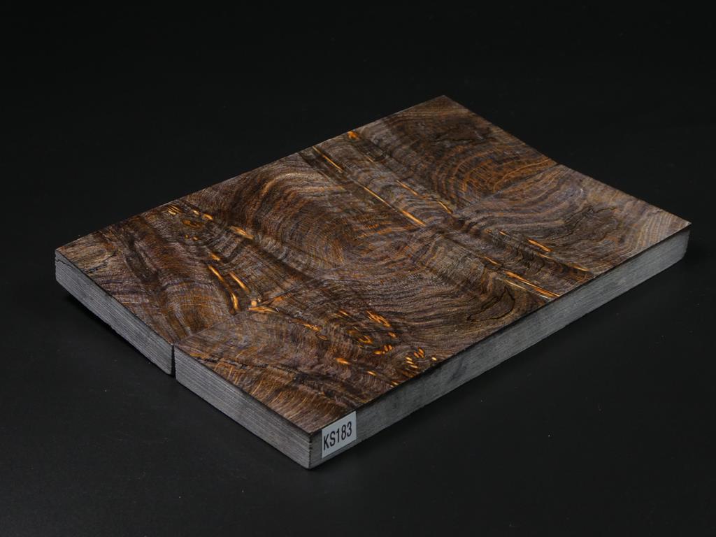 Brown-Gray Stabilized Knife Maple Knife Scales