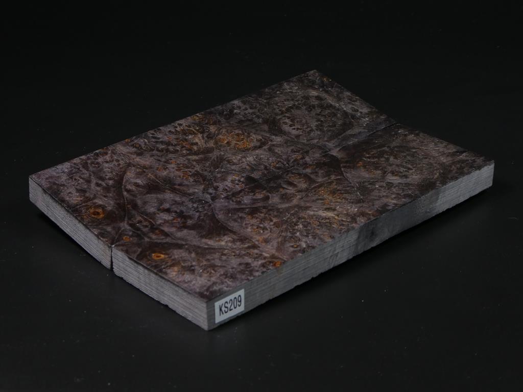 Brown-Gray Stabilized Knife Maple Knife Scales