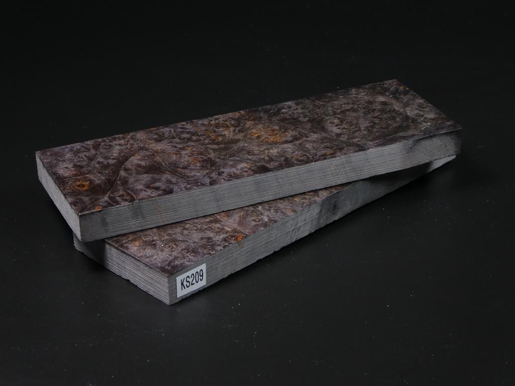 Brown-Gray Stabilized Knife Maple Knife Scales