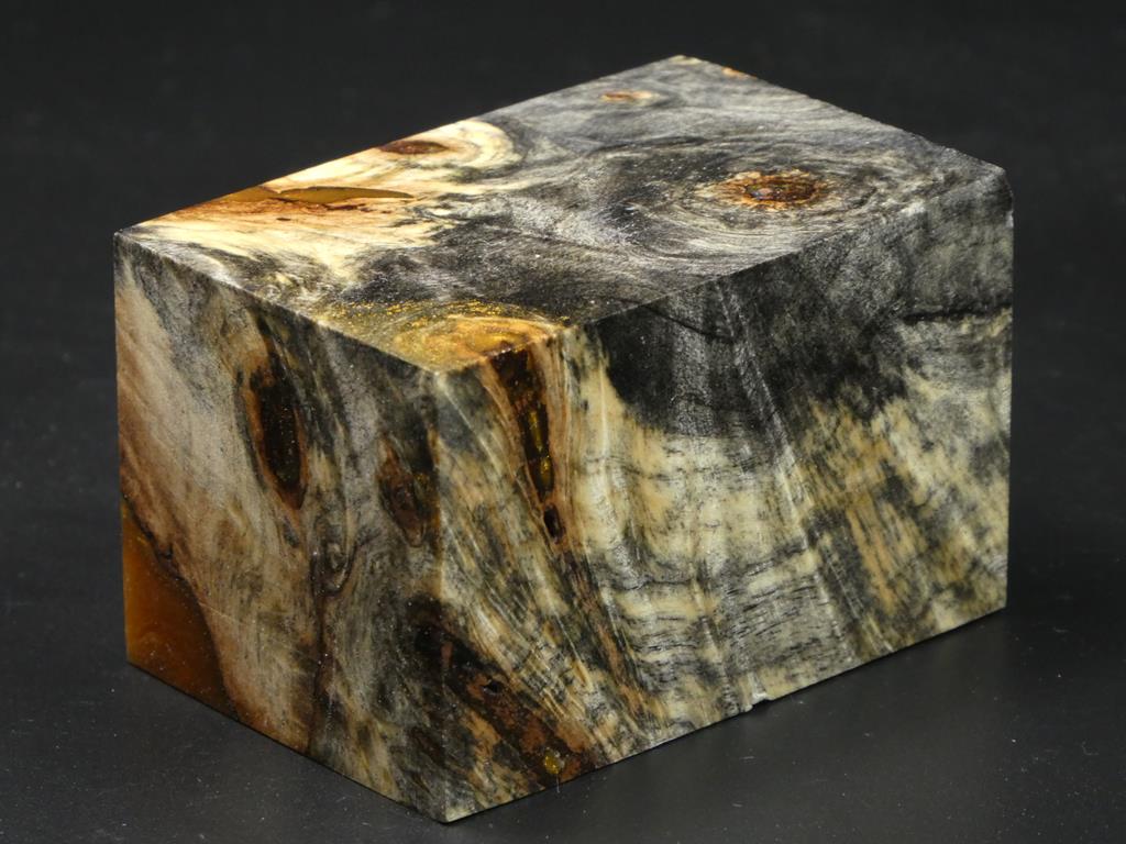 Natural / Gold Hybrid Bottle Stopper Blank