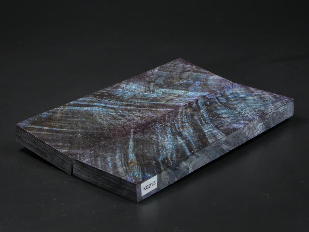 Blue & Violet Stabilized Knife Maple Knife Scales