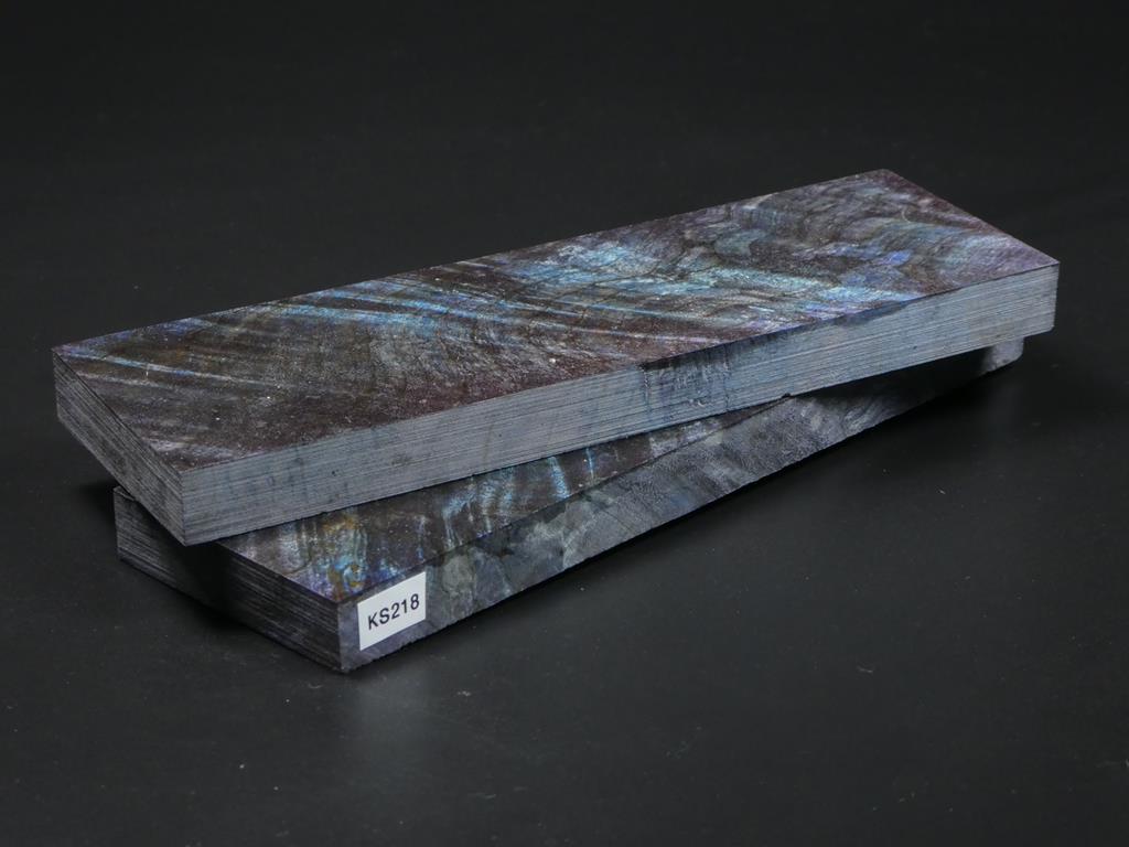 Blue & Violet Stabilized Knife Maple Knife Scales