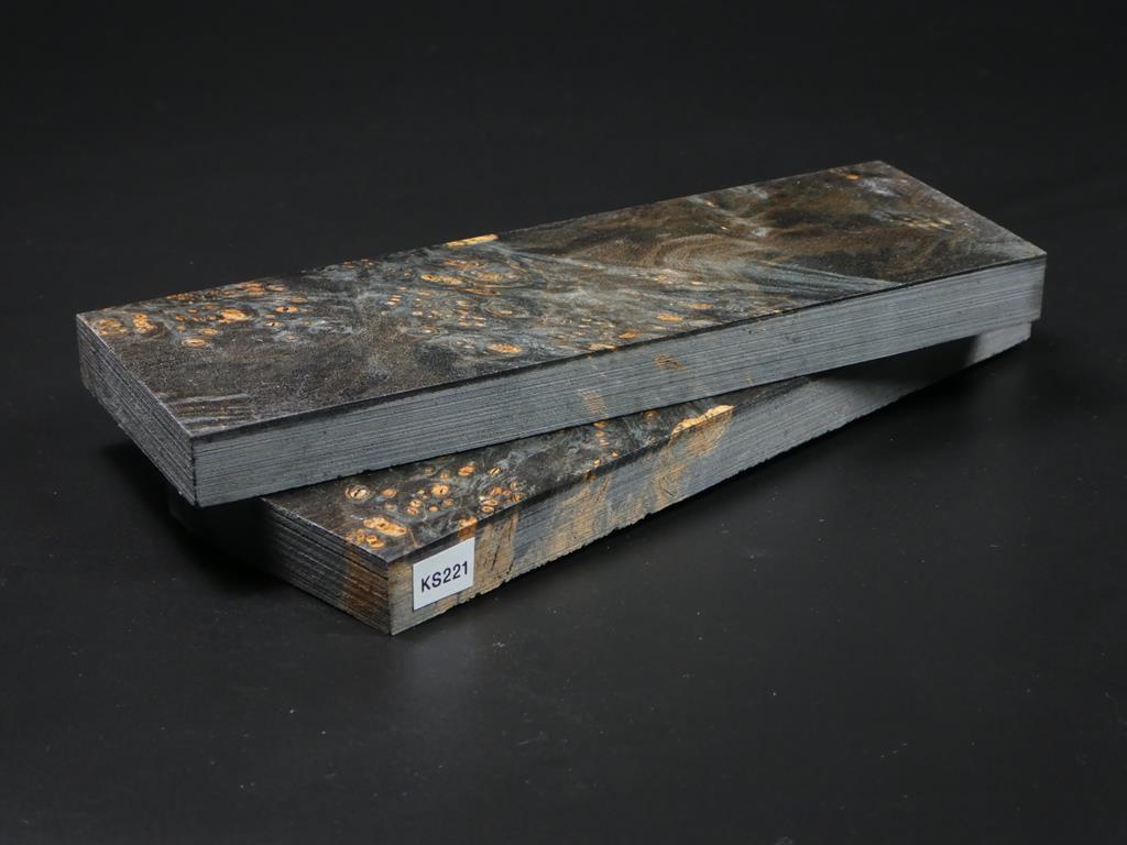 Brown & Gray Stabilized Knife Maple Knife Scales