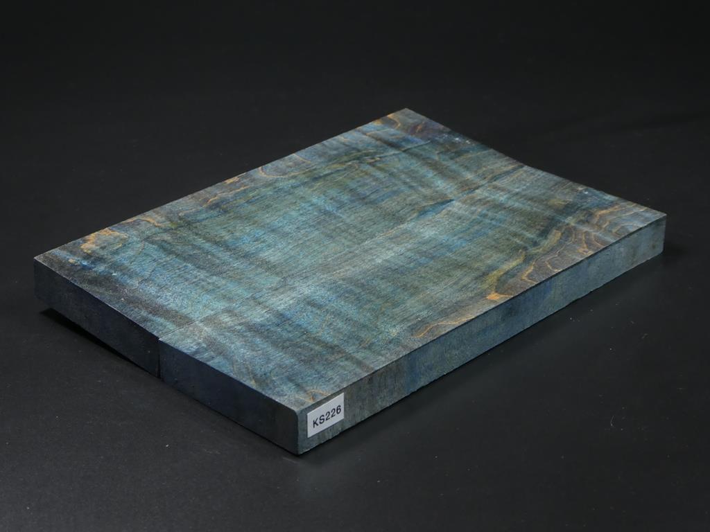 Blue Stabilized Knife Maple Knife Scales