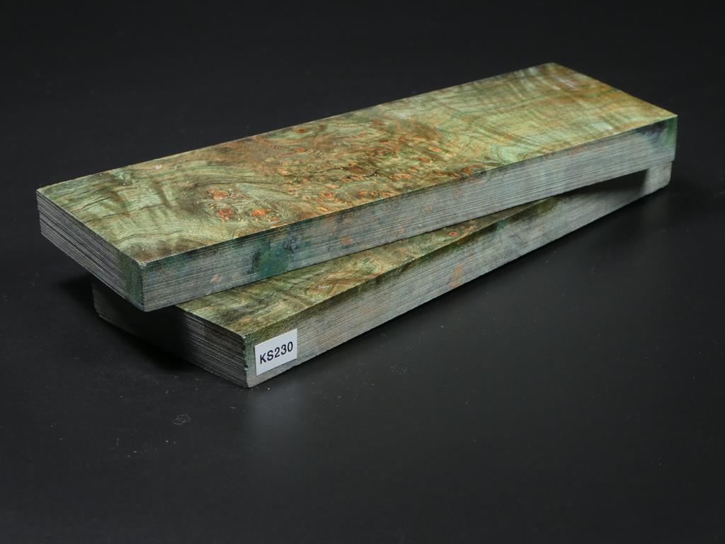 Green Stabilized Knife Maple Knife Scales