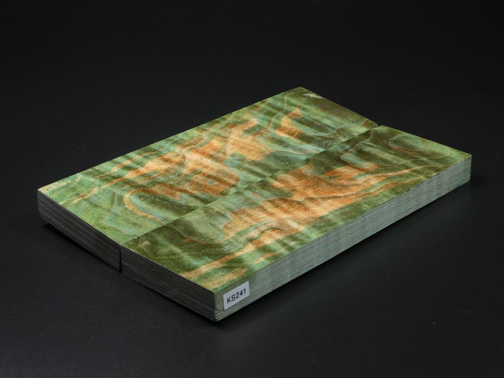 Green Stabilized Knife Maple Knife Scales