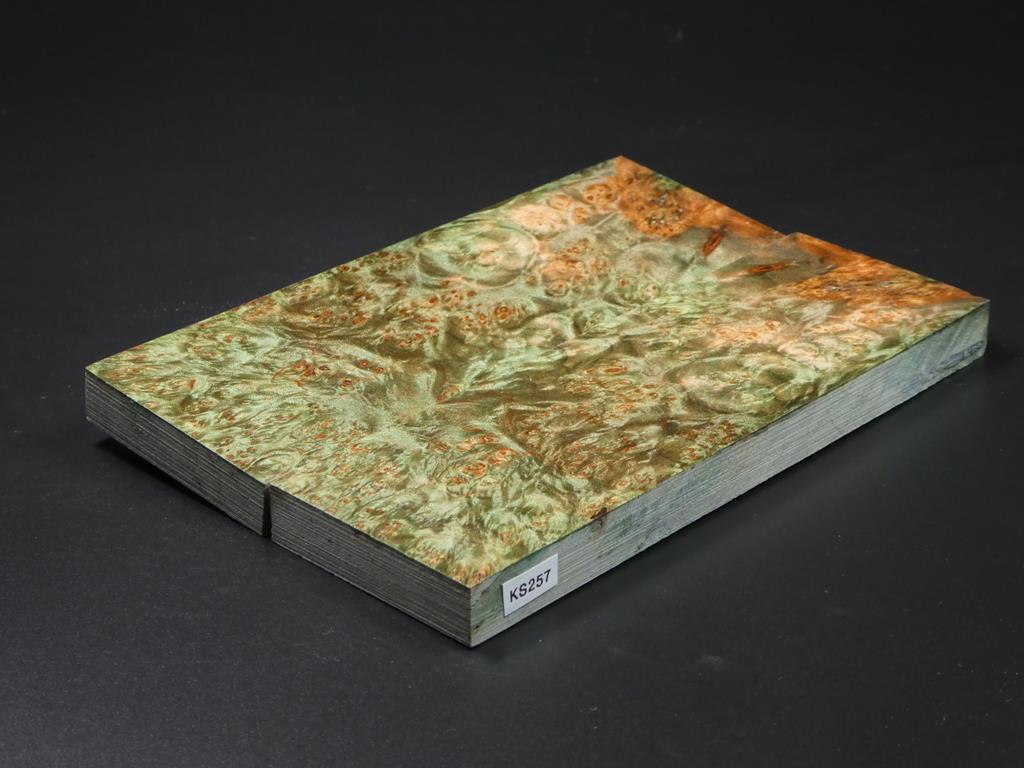 Green Stabilized Knife Maple Knife Scales