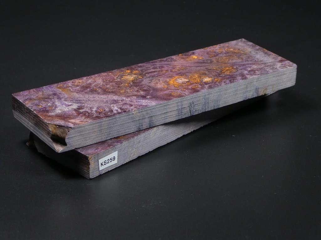 Purple Stabilized Knife Maple Knife Scales