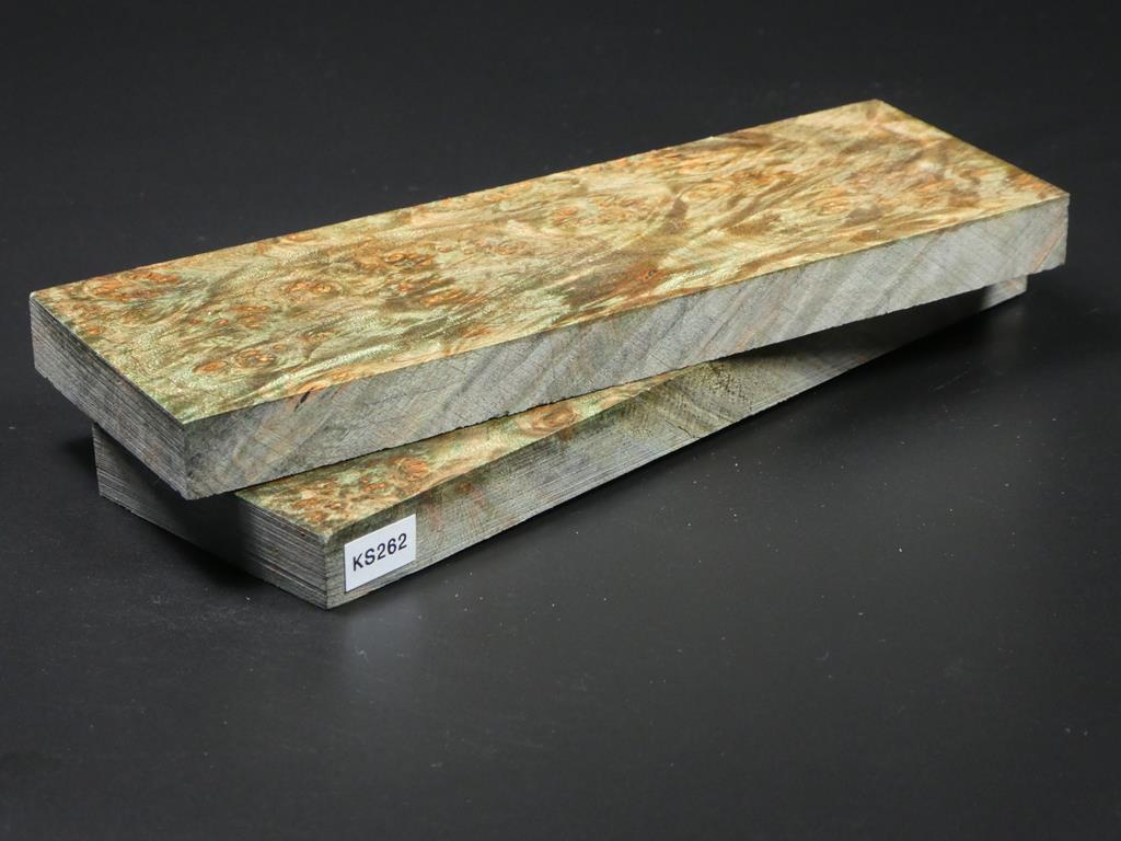 Green Stabilized Knife Maple Knife Scales