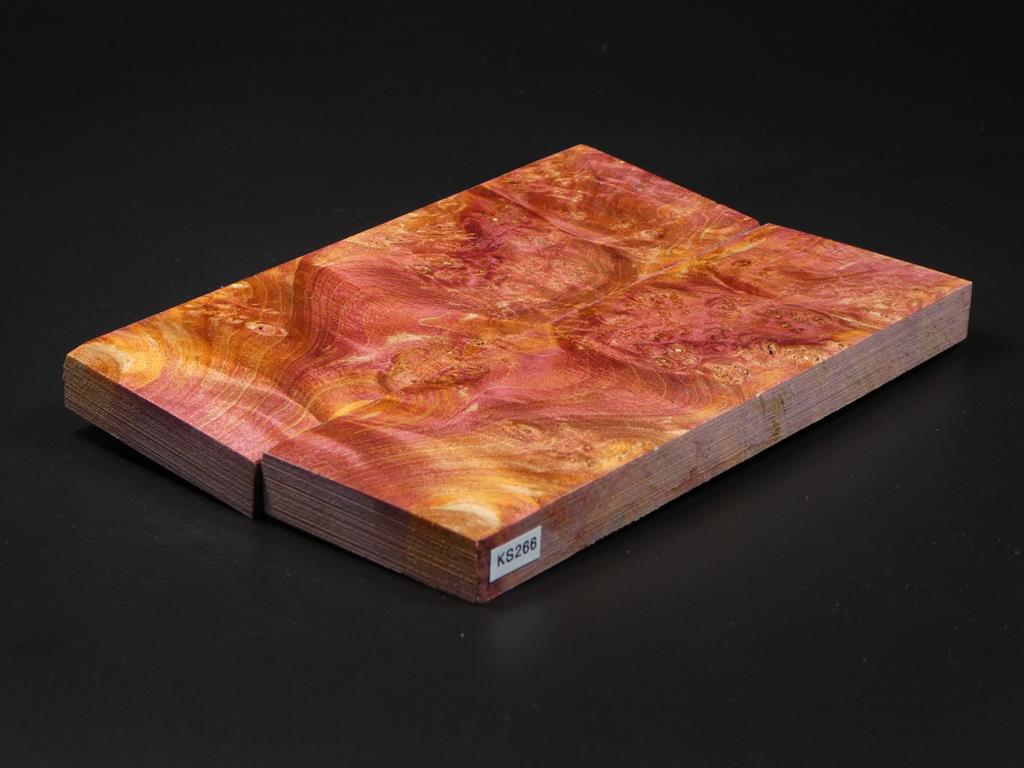 Natural & Violet Stabilized Knife Maple Knife Scales