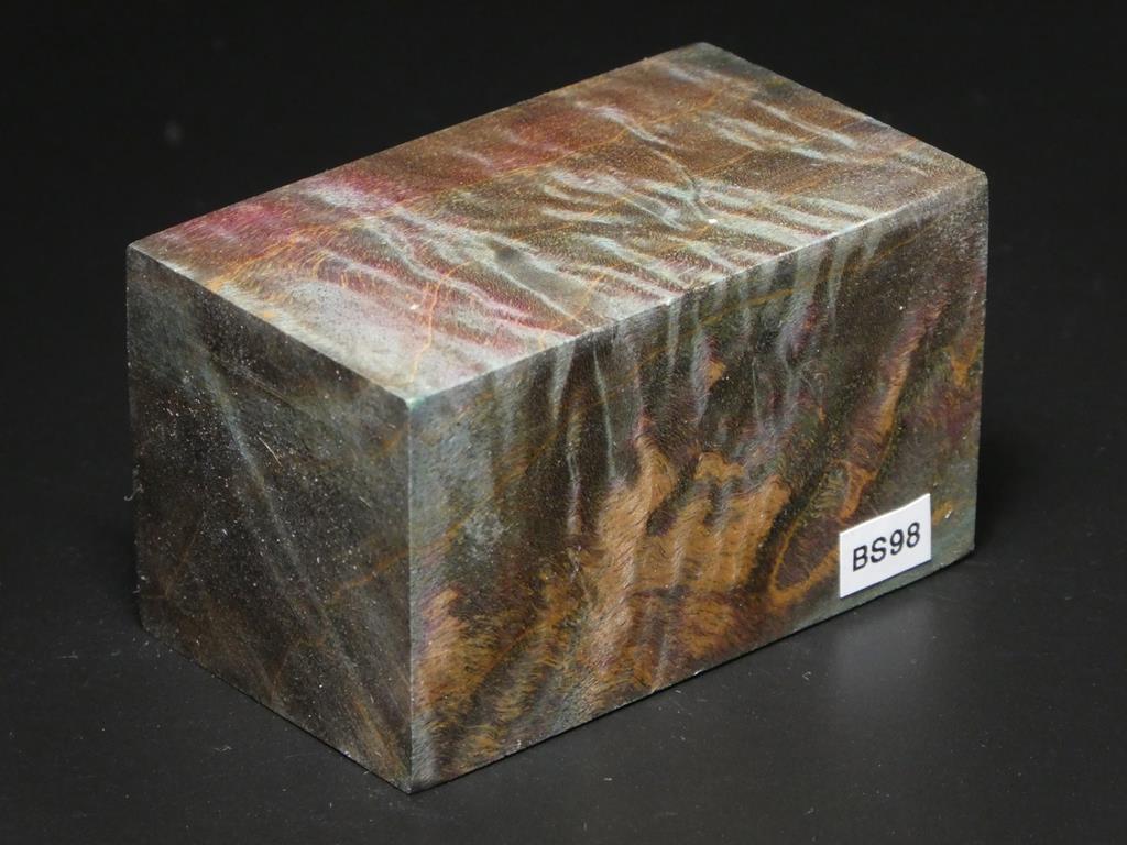 Teal, Purple & Natural Bottle Stopper Blank