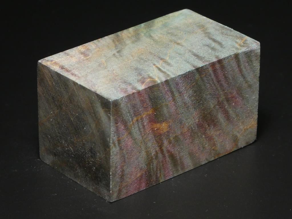 Teal, Purple & Natural Bottle Stopper Blank