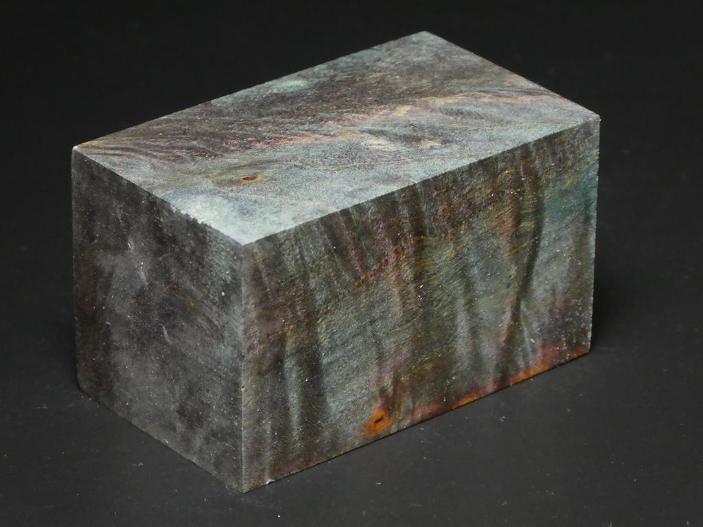 Teal, Purple & Natural Bottle Stopper Blank