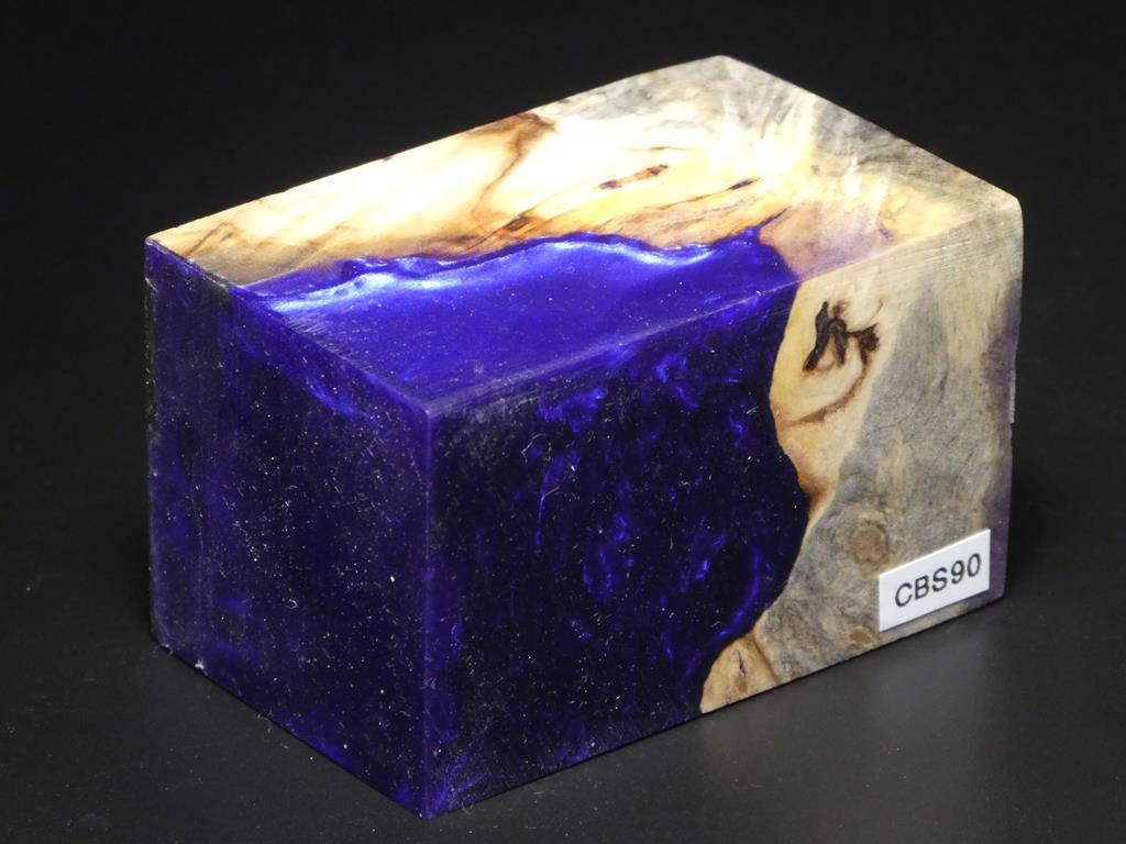 Natural / Purple Hybrid Bottle Stopper Blank