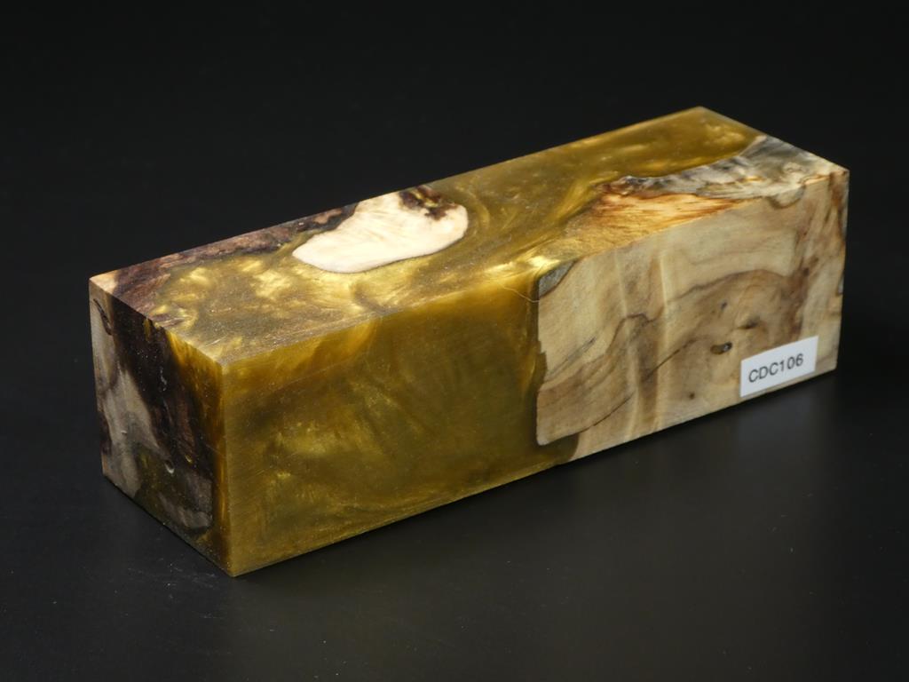 Natural /  Gold Hybrid Duck Call Blank