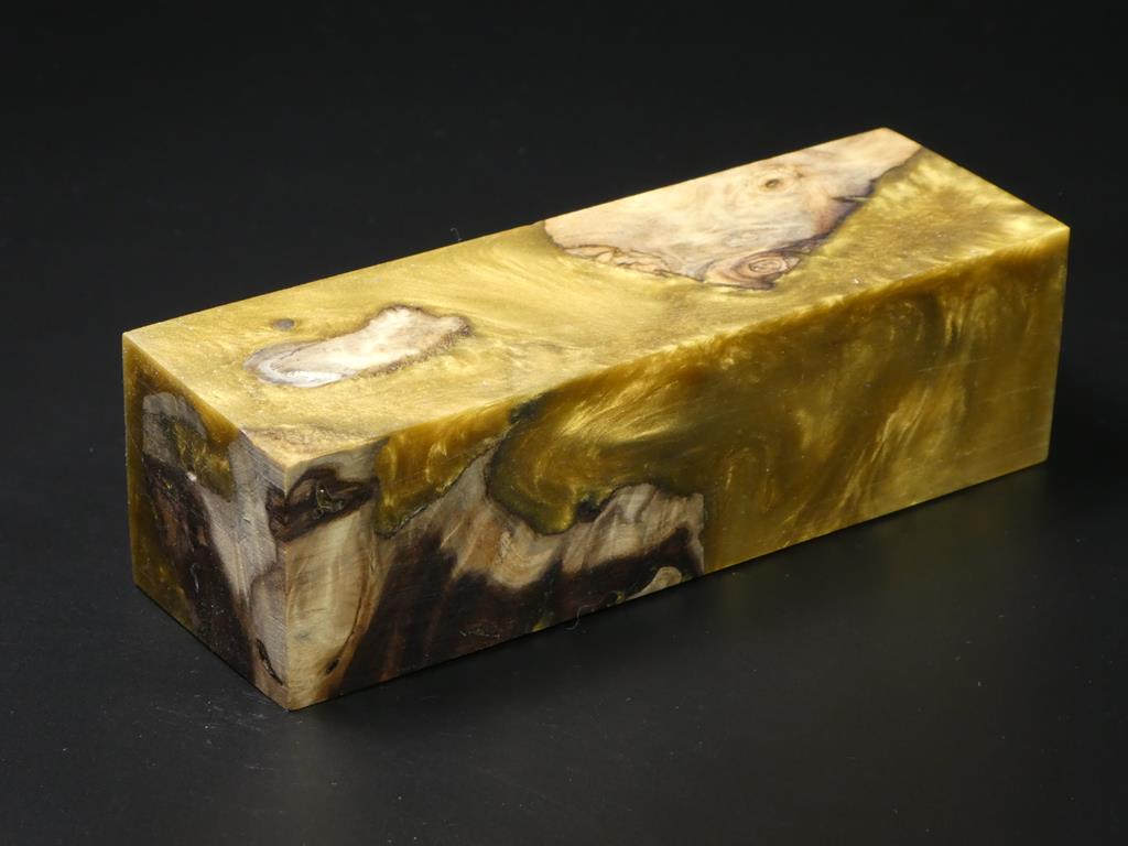 Natural /  Gold Hybrid Duck Call Blank