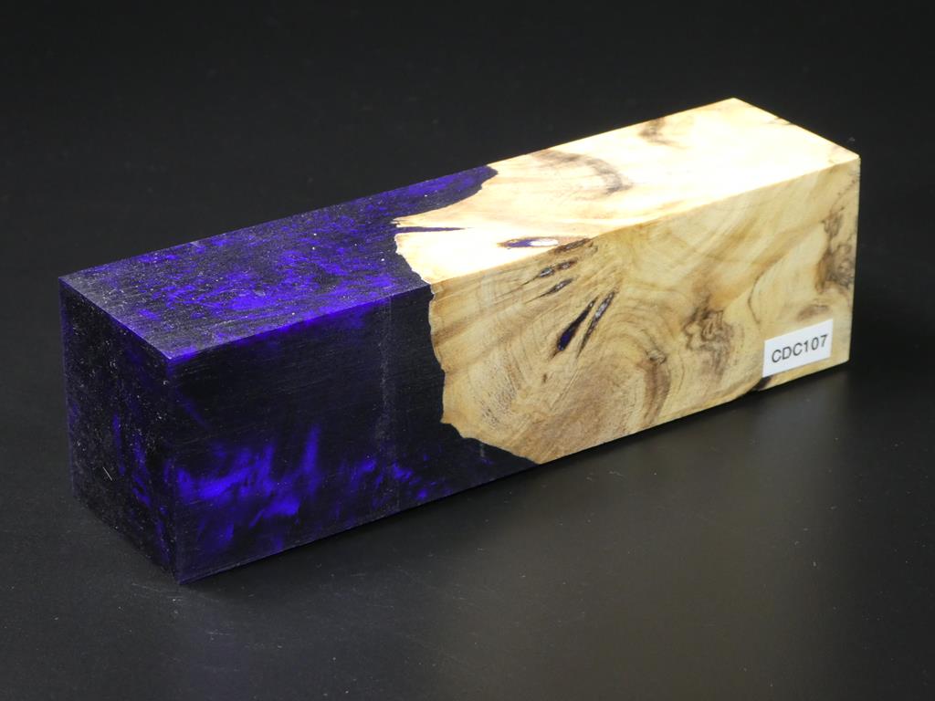 Natural /  Purple Hybrid Duck Call Blank