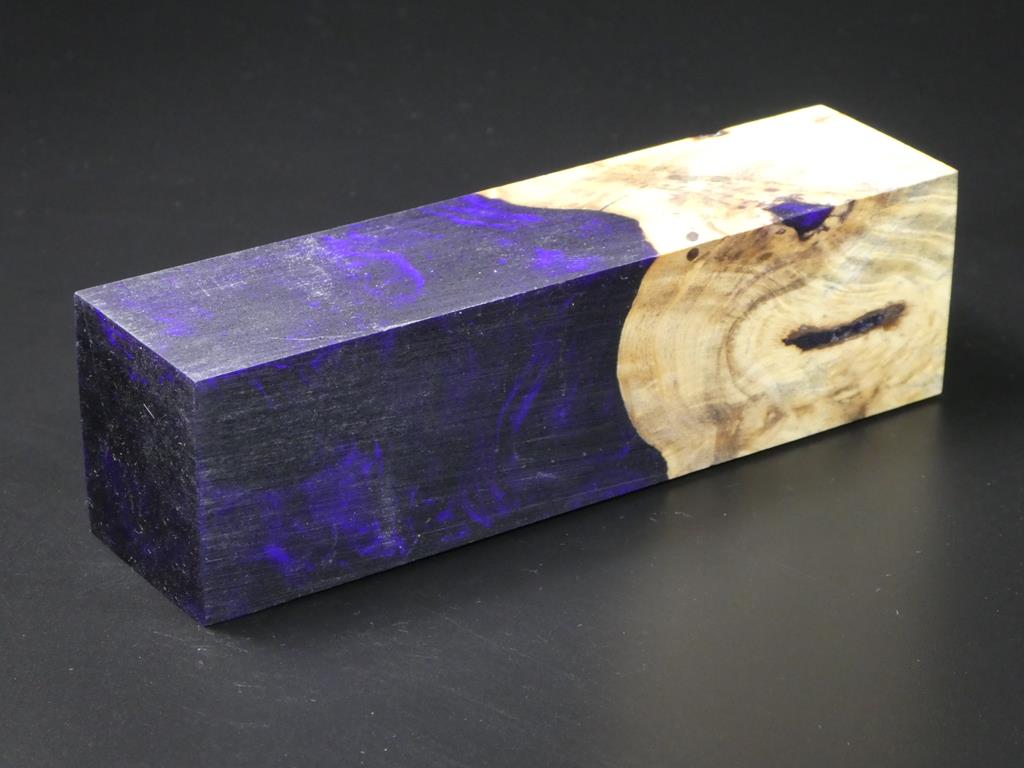 Natural /  Purple Hybrid Duck Call Blank