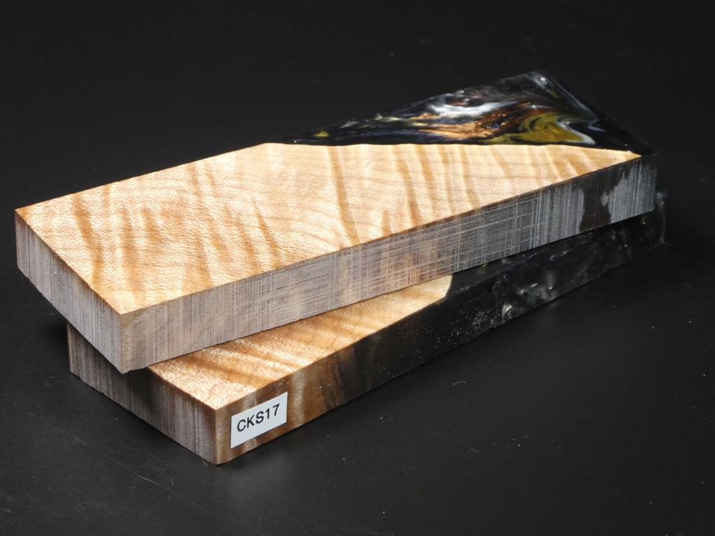 Natural / Black, Gold, Copper, White Hybrid Knife Scales