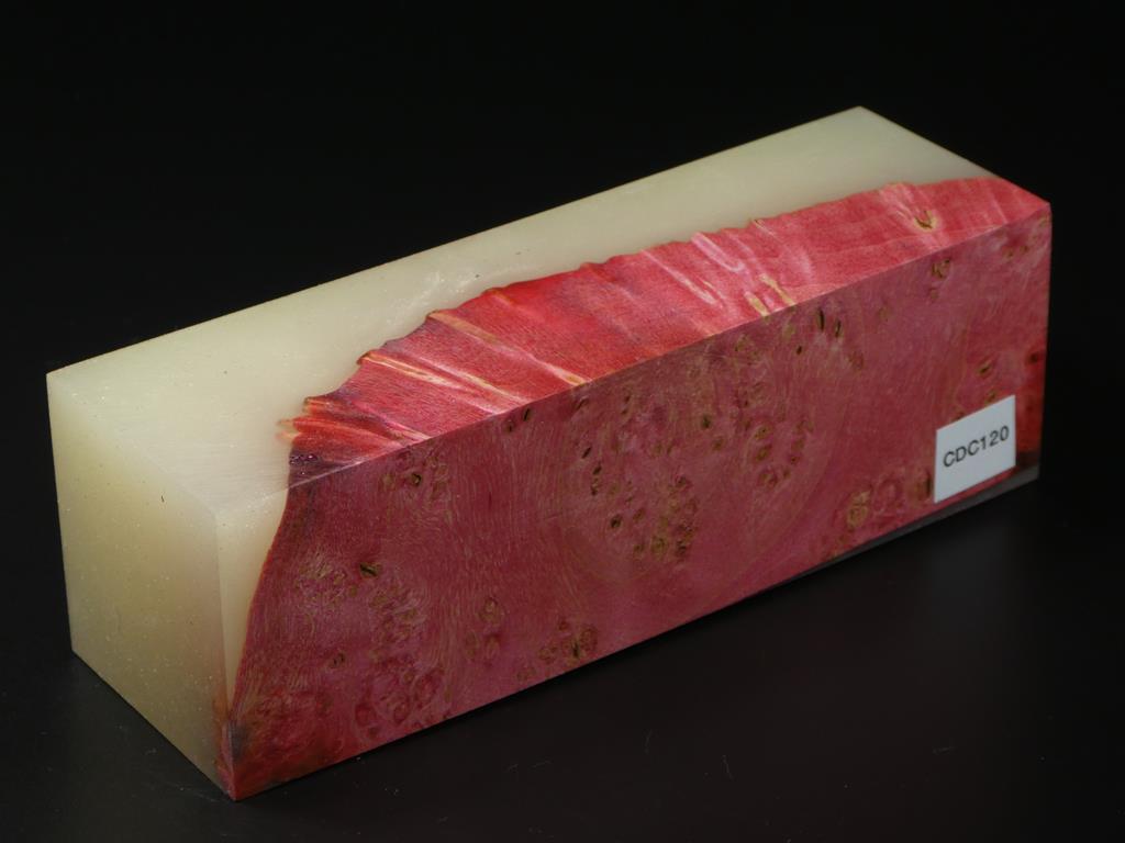 Red / White Hybrid Duck Call Blank