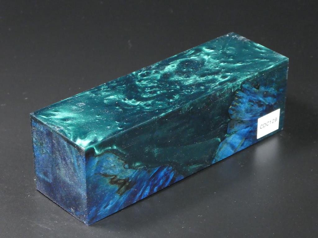 Blue / Green Hybrid Duck Call Blank