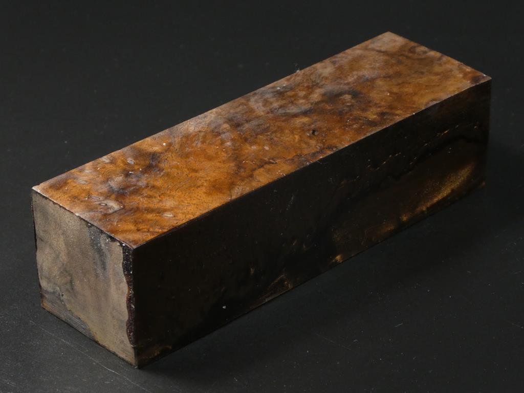 Brown / Brown, Gold Hybrid Duck Call Blank