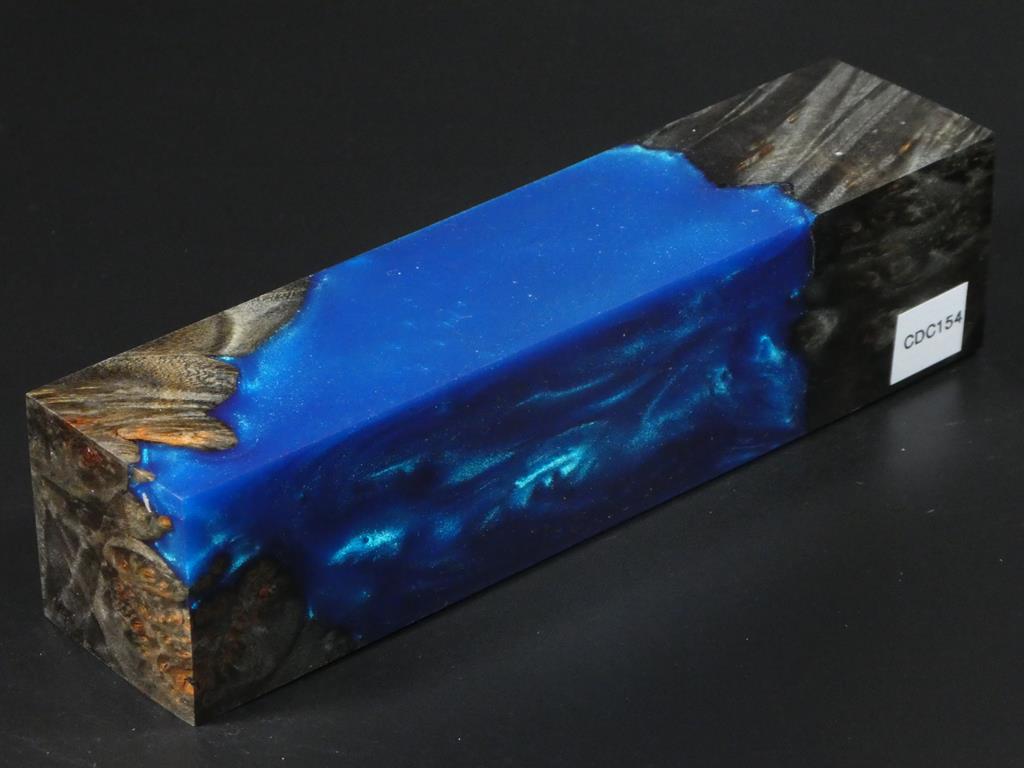 Gray / Blue Hybrid Duck Call Blank