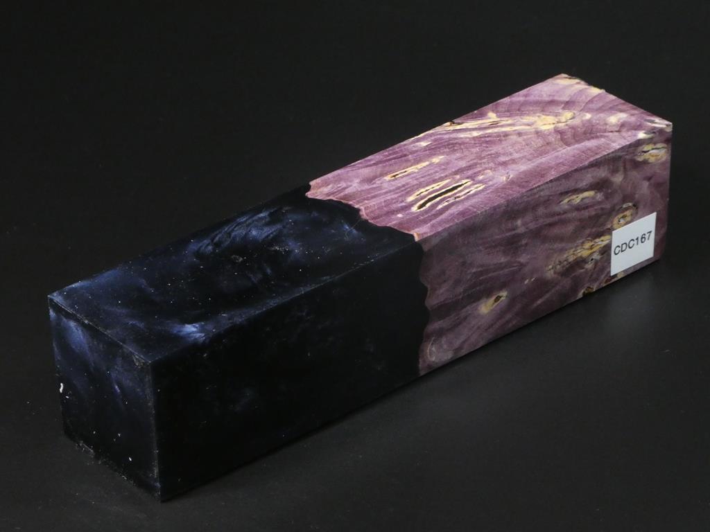 Purple / Black, Gray Hybrid Duck Call Blank