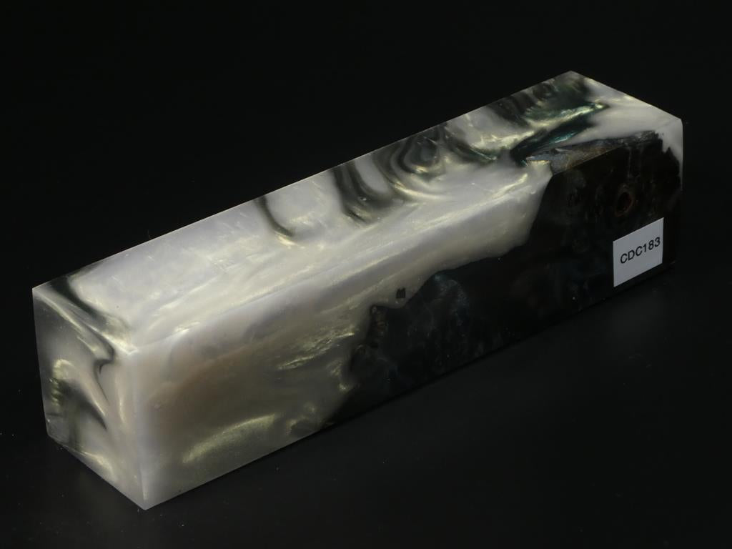 Blue / Teal, White Hybrid Duck Call Blank