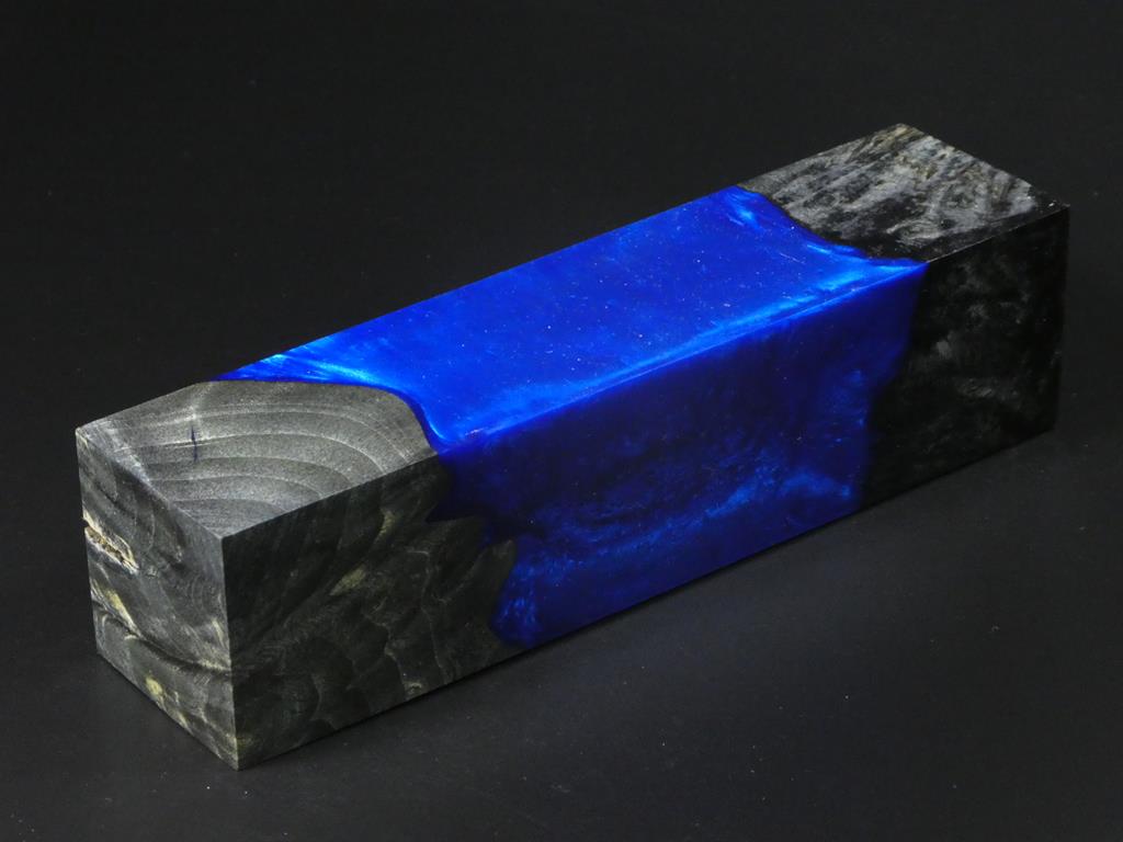 Gray / Blue Hybrid Duck Call Blank