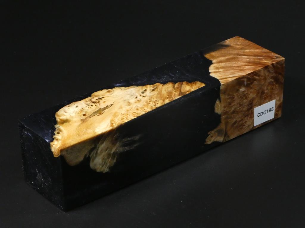 Natural / Black, Gray Hybrid Duck Call Blank