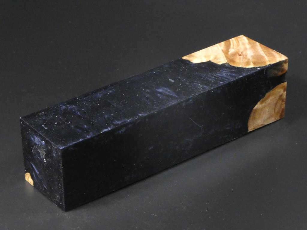 Natural / Black, Gray Hybrid Duck Call Blank