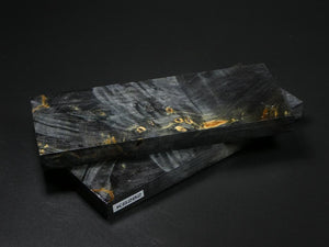 Black & Gray Stabilized Maple Knife Scales