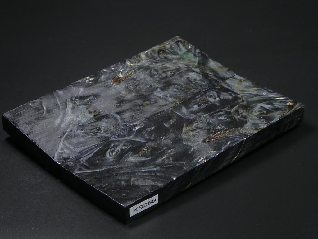 Gray Stabilized Maple Knife Scales