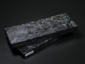 Gray Stabilized Maple Knife Scales