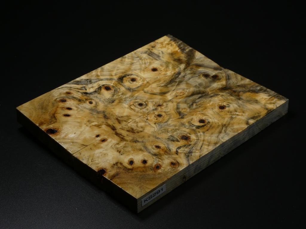 Natural Stabilized Buckeye Burl Knife Scales