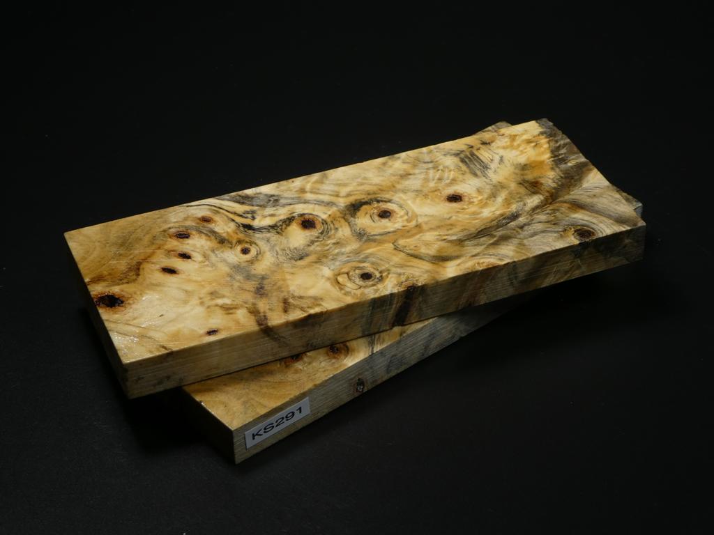 Natural Stabilized Buckeye Burl Knife Scales