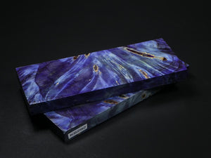 Blue Stabilized Maple Knife Scales