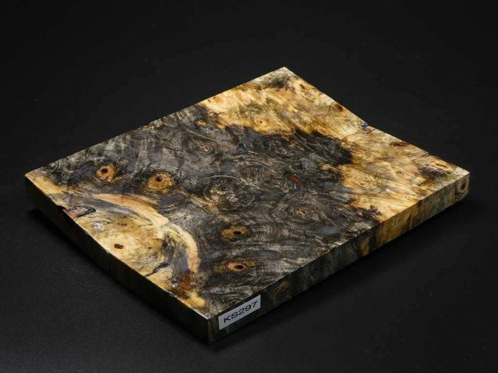 Natural Stabilized Buckeye Burl Knife Scales