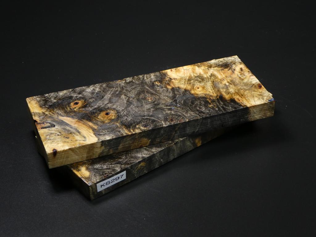 Natural Stabilized Buckeye Burl Knife Scales