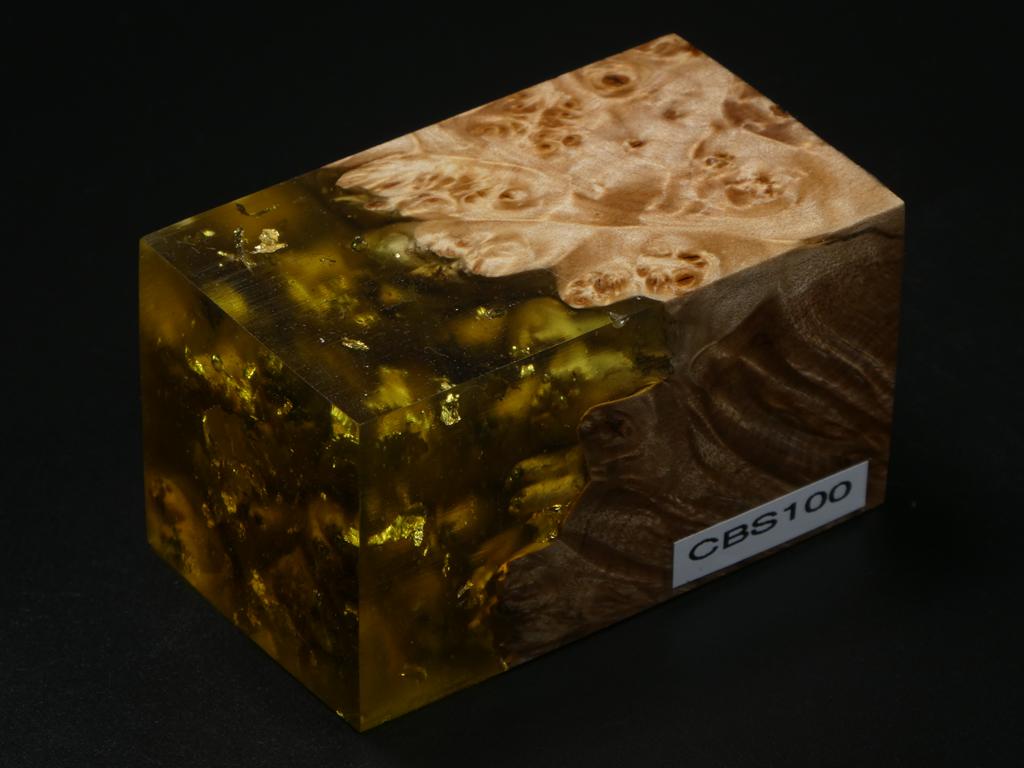 Natural / Gold with Flecks Hybrid Bottle Stopper Blank