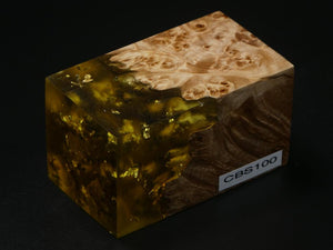 Natural / Gold with Flecks Hybrid Bottle Stopper Blank