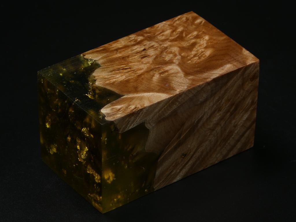 Natural / Gold with Flecks Hybrid Bottle Stopper Blank