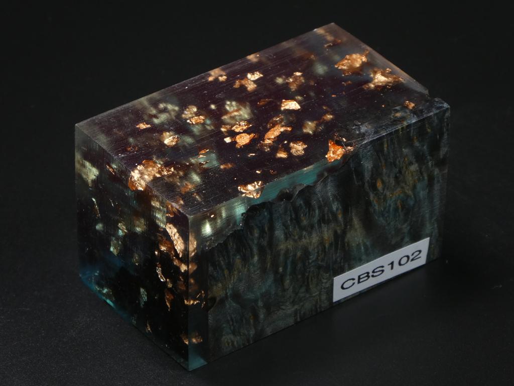 Blue / Blue with Flecks Hybrid Bottle Stopper Blank