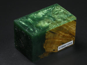 Natural / Green Hybrid Bottle Stopper Blank