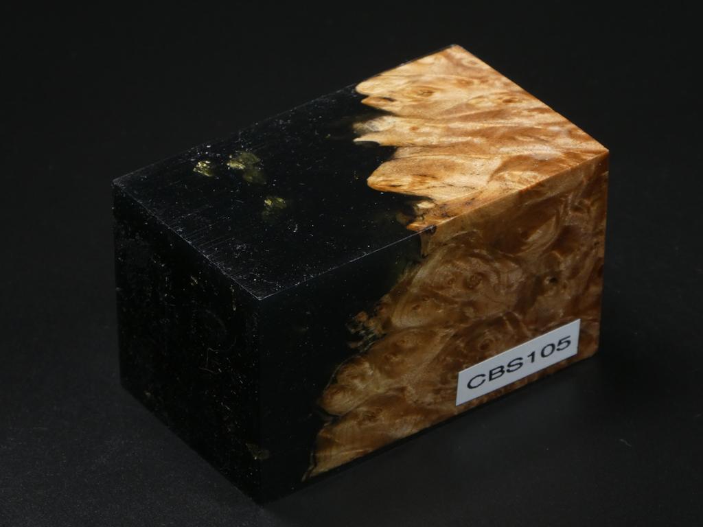 Natural / Black with Flecks Hybrid Bottle Stopper Blank