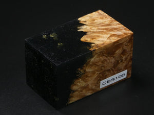 Natural / Black with Flecks Hybrid Bottle Stopper Blank