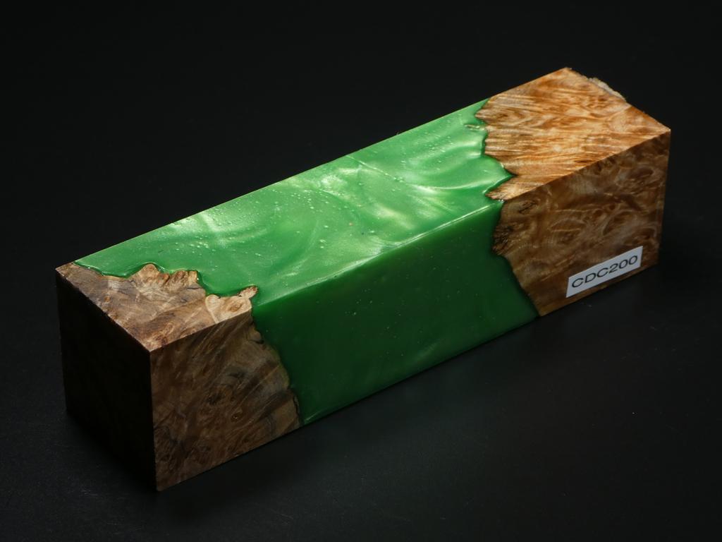 Natural /  Green Hybrid Duck Call Blank